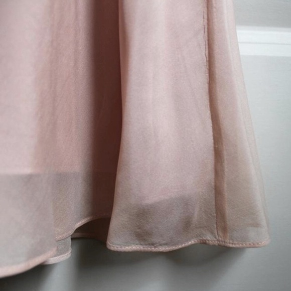 Hoss Intropia Pink and Beige Lace Flowy Dress - Picture 7 of 12